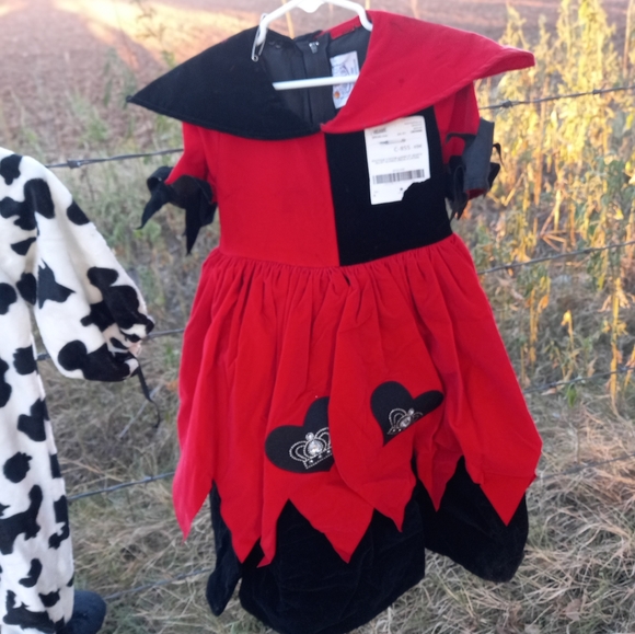Size 4 Girls Rare "Queen of Hearts" Costume/DressUp Dress - Picture 9 of 10